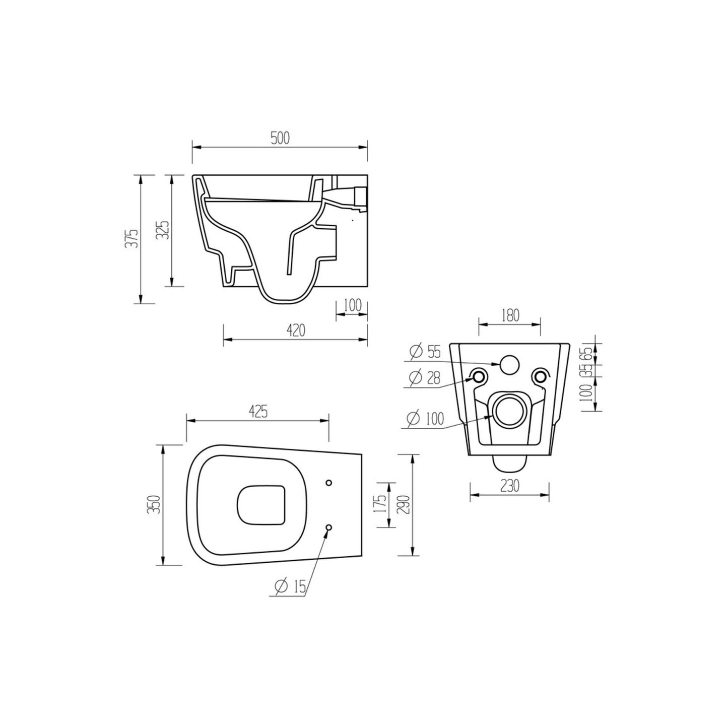 Amari Wall Hung WC & Soft Close Seat