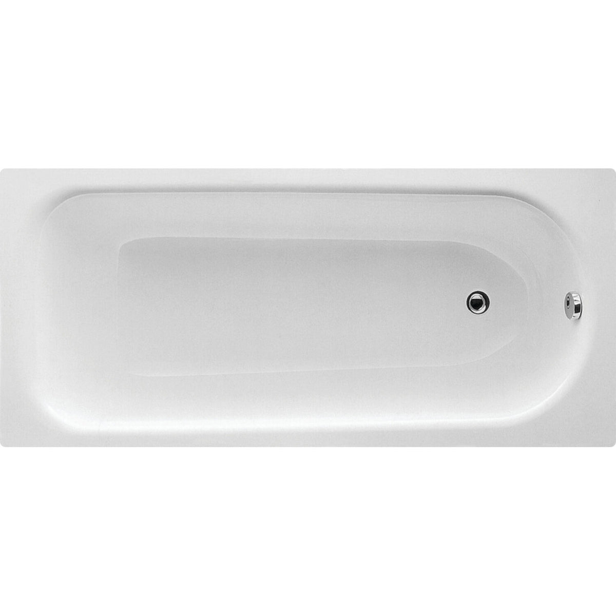 Eurowa Steel Single End 2 Tap Hole Bath W/Legs