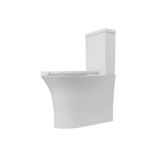 Sanja Rimless Close Coupled Fully Shrouded WC & Soft Close Seat