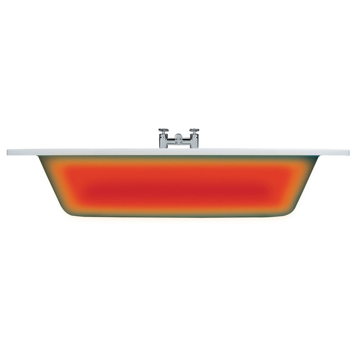 Amelari Back To Wall SUPERCAST 1700x750x600mm 0 Tap Hole Bath w/Legs