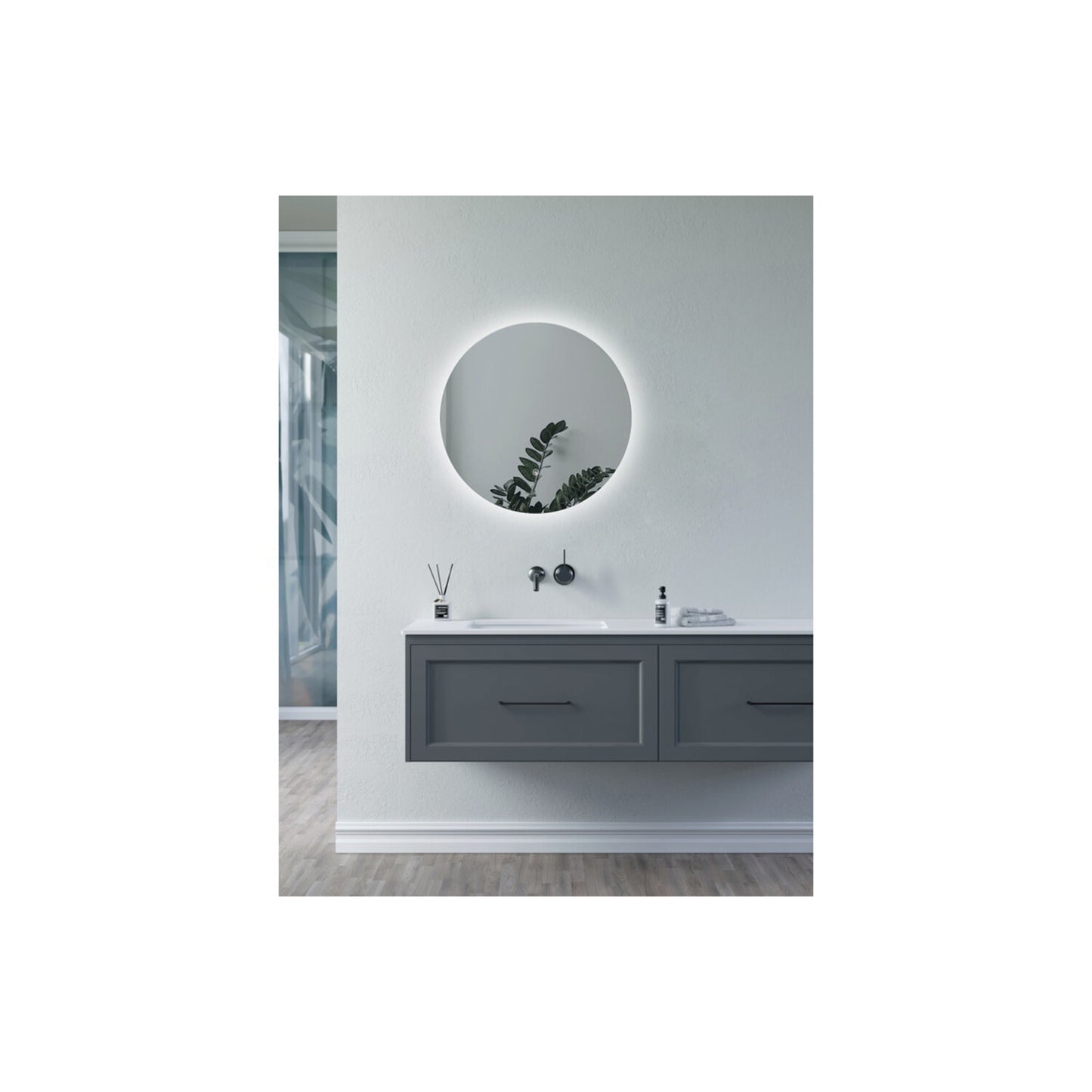 Vistrel Round Back-Lit LED Mirror