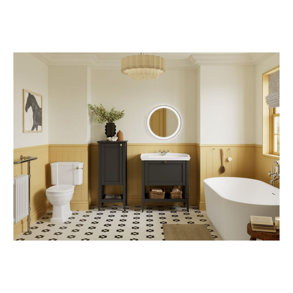 Ludlina Freestanding 0 Tap Hole Bath 1685X804mm - Matt White