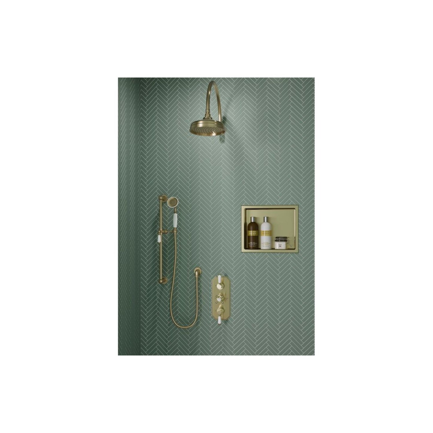 Cirava Concentric Single Outlet Shower Valve & Overhead Kit Pack 2