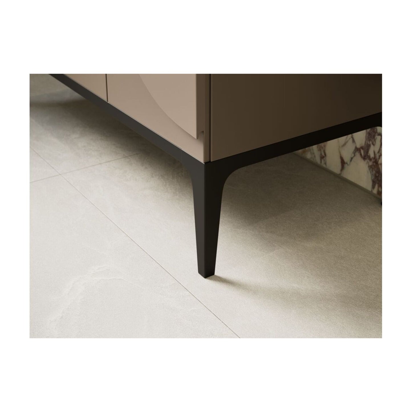 Chaco 610mm Floor Standing 2 Door Basin Unit & 1 Tap Hole Basin - Matt Taupe