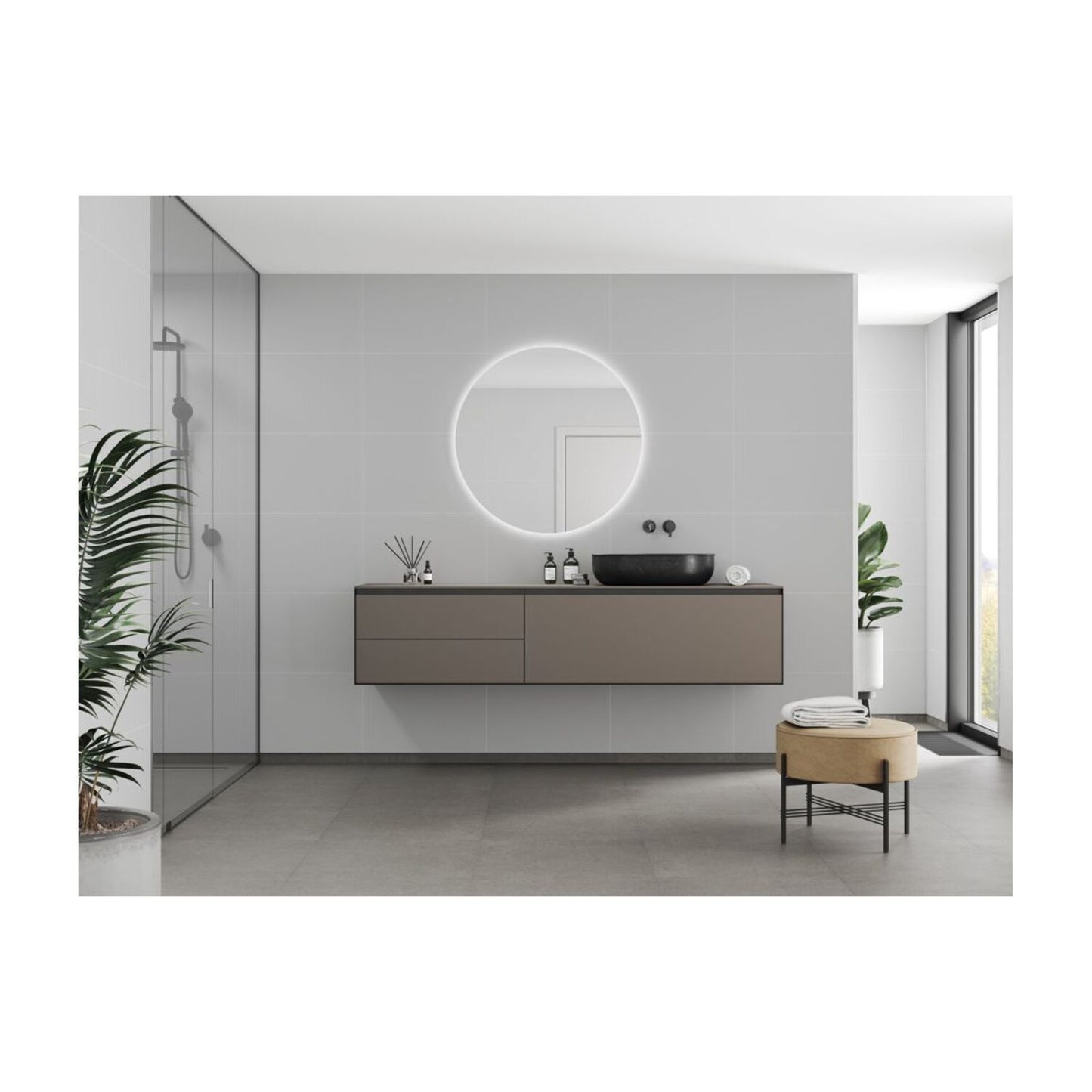 Contemporary - Light Grey (Tile Effect)