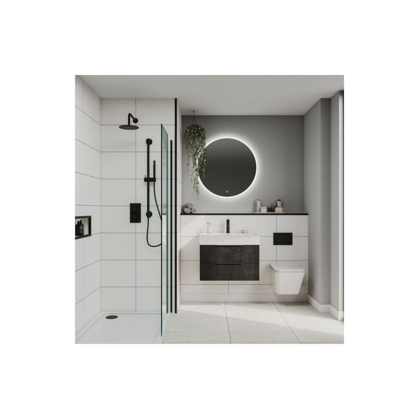 Contemporary - White Contrast (Tile Effect)