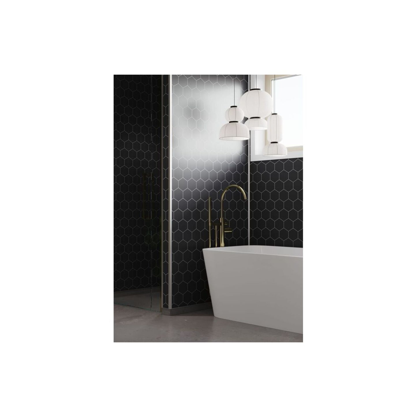 Urban - Black Silk (Hexagonal)