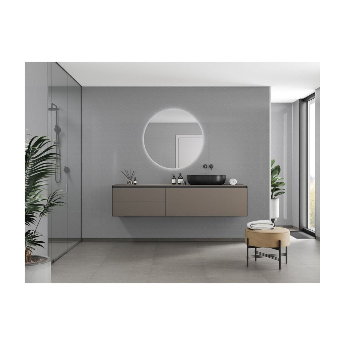 Urban - Medium Grey (Hexagonal)