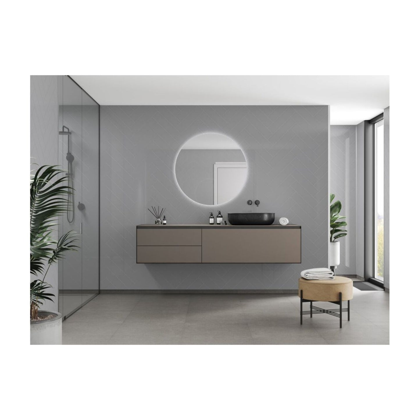 Urban - Medium Grey (Herringbone)