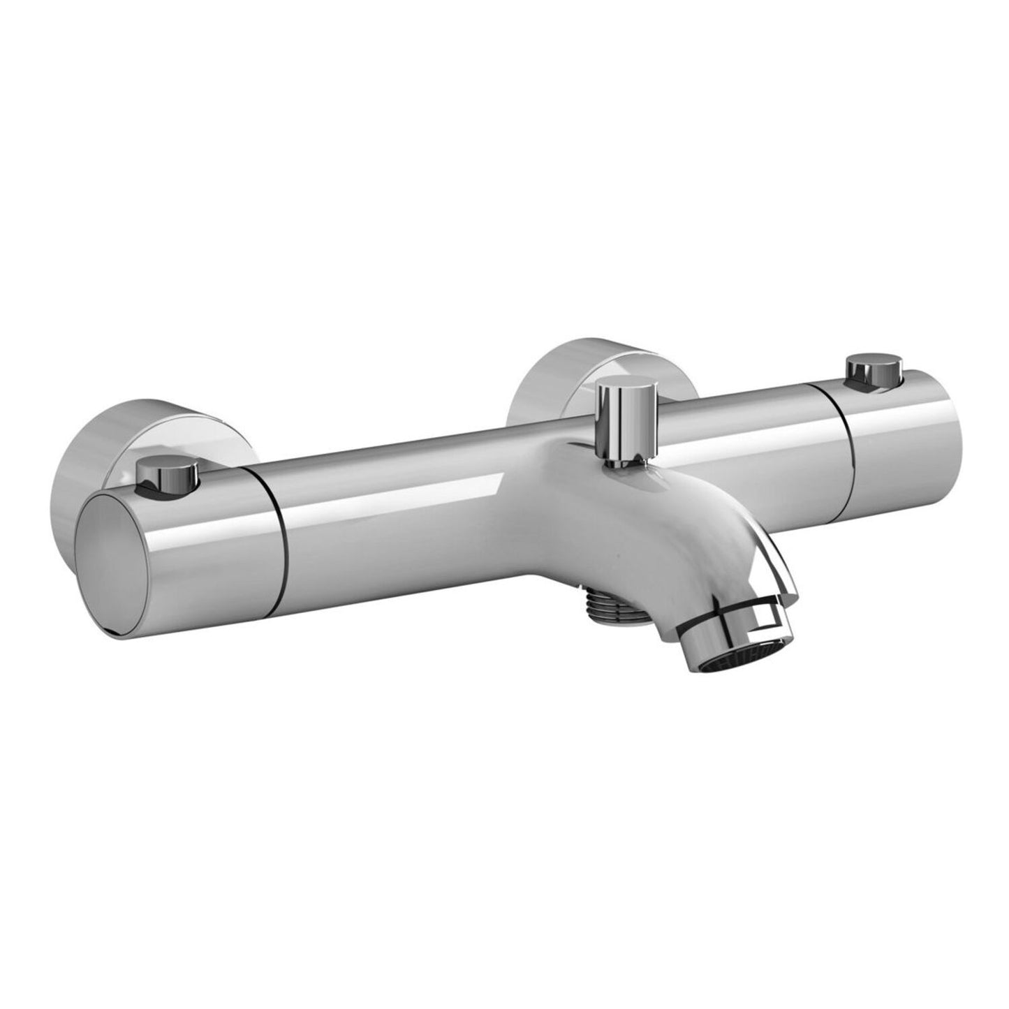 VitrA Aquaheat Wall Mounted Thermostatic Bath/Shower Mixer - Chrome