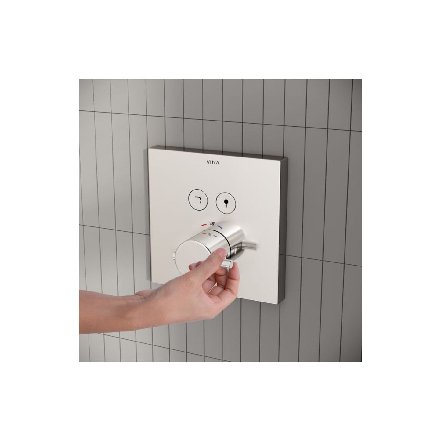 Vitra Aquacontrol Square Concealed Thermostatic 2-Way Bath Mixer