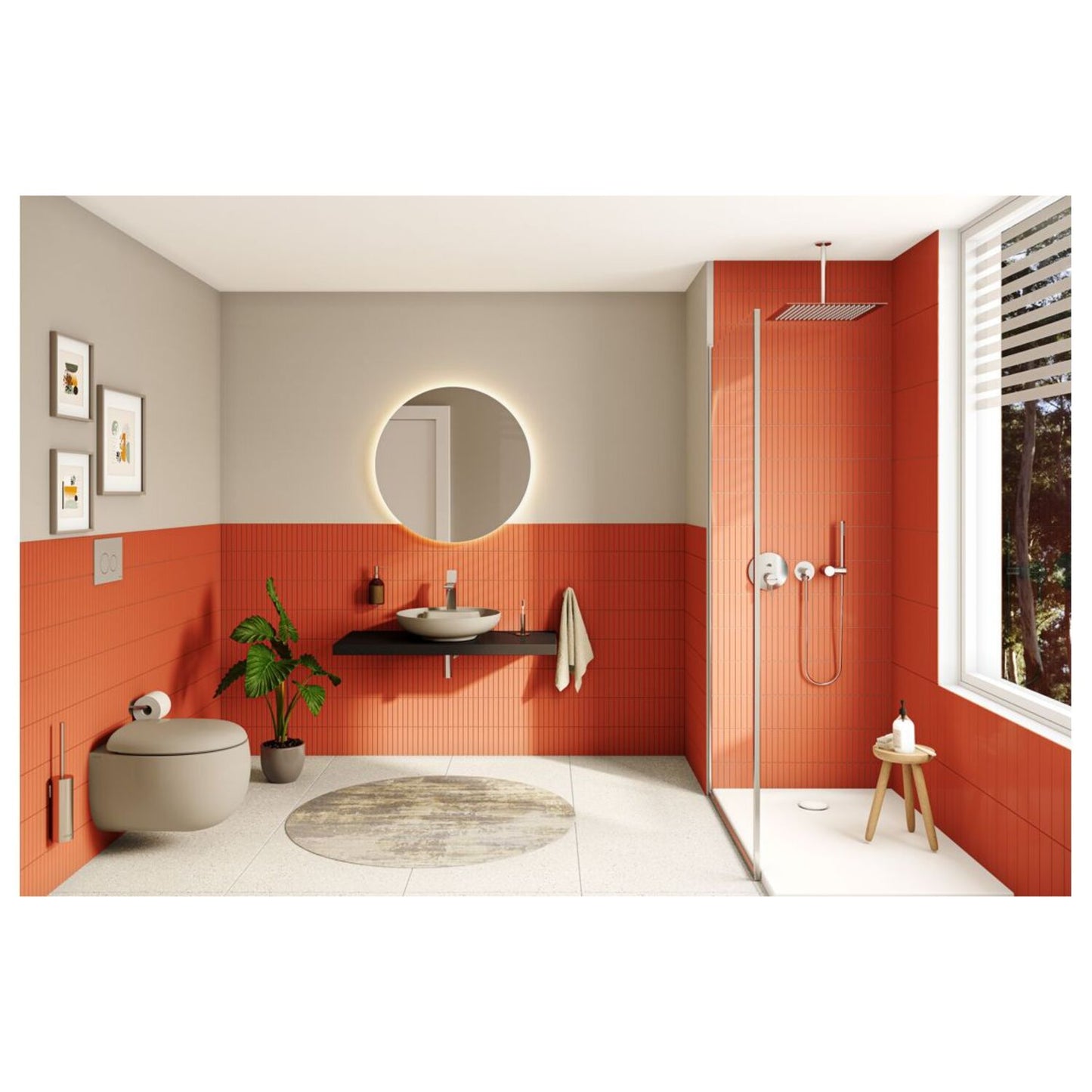 Vitra Origin Classic Ceiling Mounted Connection Pipe (Long)