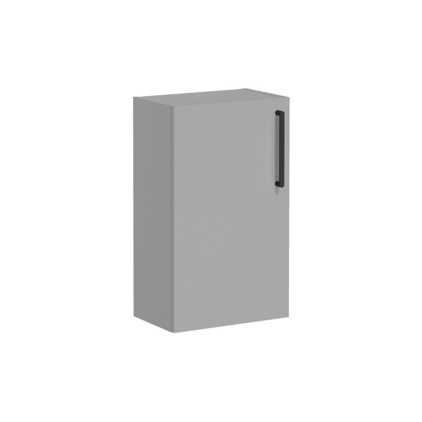 VitrA Root Flat 40cm 1 Door Slim Lower/Base Unit (LH Hinge) - Matt Rock Grey