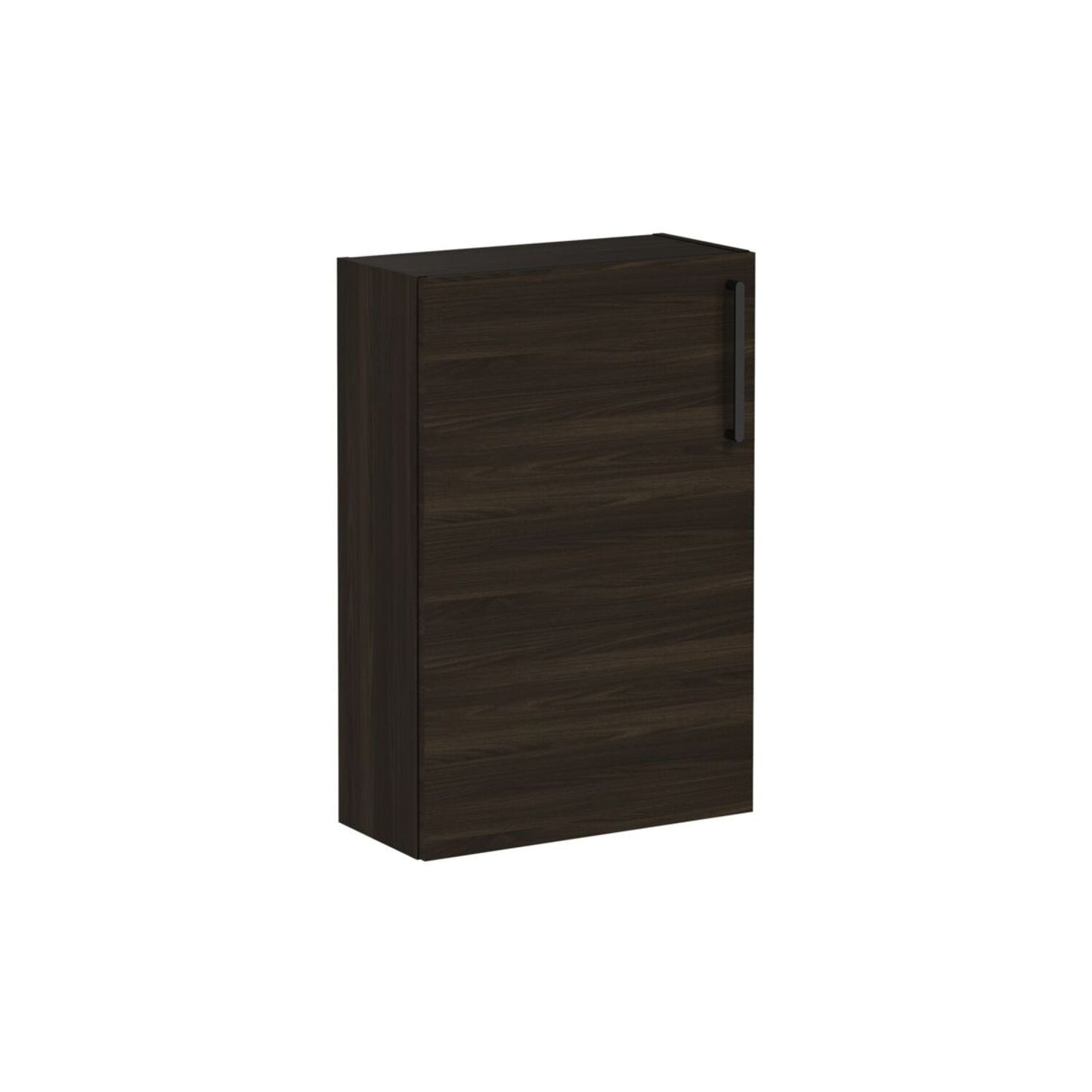 VitrA Root Flat 55cm 1 Door Slim Lower/Base Unit (LH Hinge) - Walnut