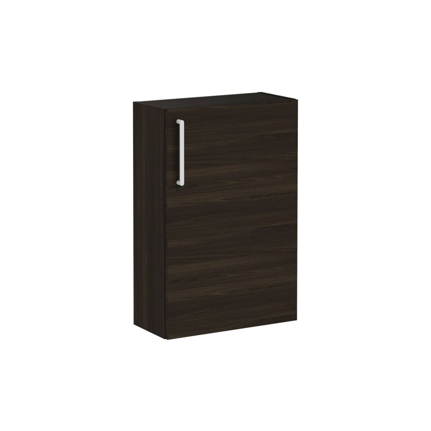 VitrA Root Flat 55cm 1 Door Slim Lower/Base Unit (RH Hinge) - Walnut