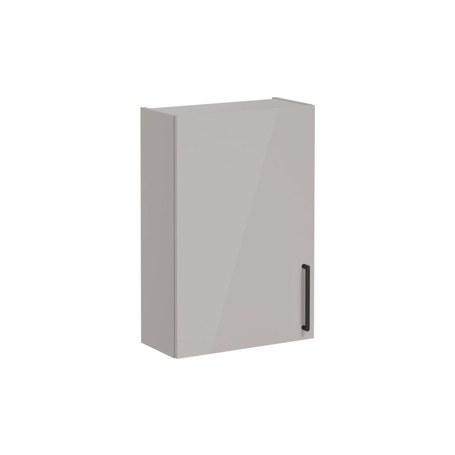 VitrA Root Flat 60cm 1 Door Upper/Wall Unit (LH Hinge) - Bright Sahara Beige
