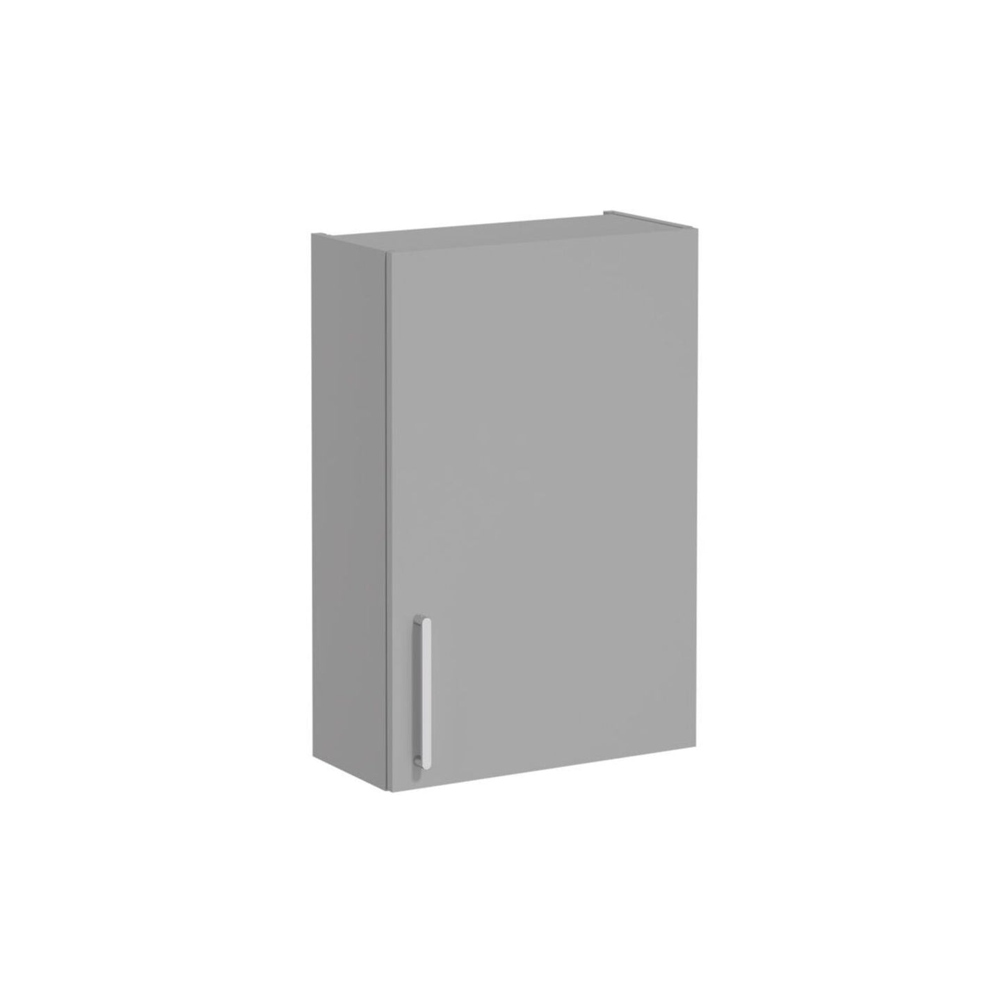 VitrA Root Flat 60cm 1 Door Upper/Wall Unit (RH Hinge) - Matt Rock Grey