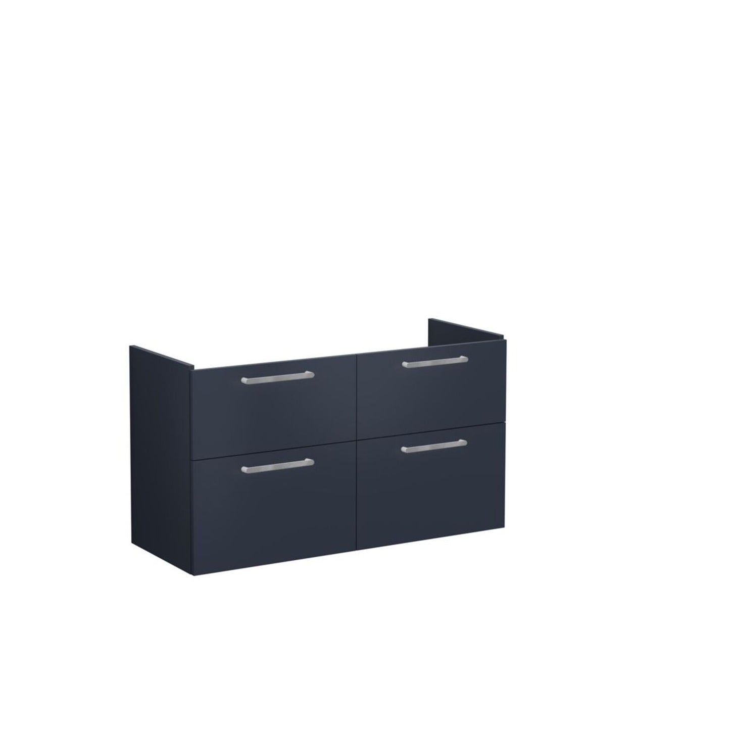 VitrA Root Flat 120cm 4 Drawer Washbasin Unit - Matt Dark Blue