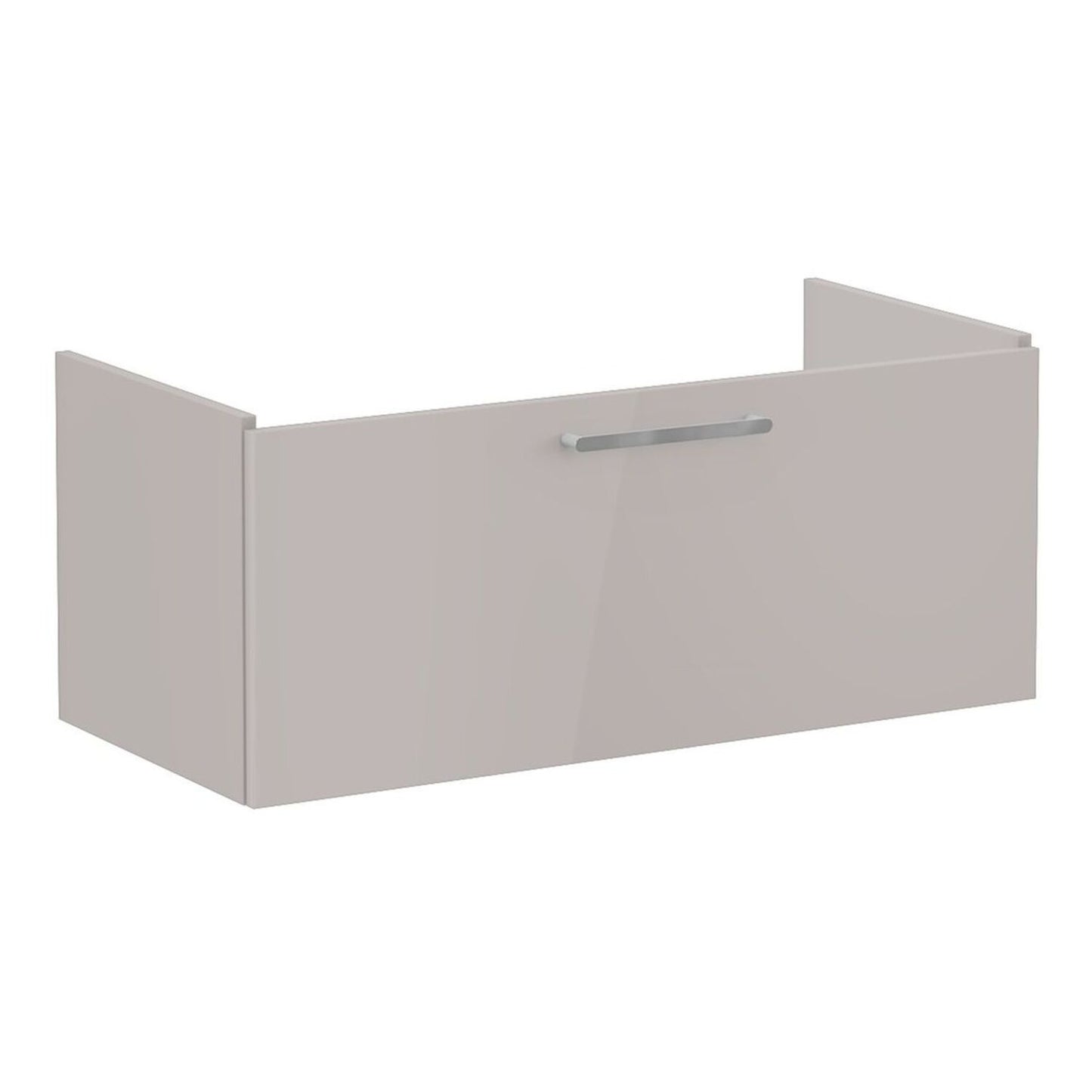 VitrA Root Flat 100cm 1 Drawer Washbasin Unit - Bright Sahara Beige