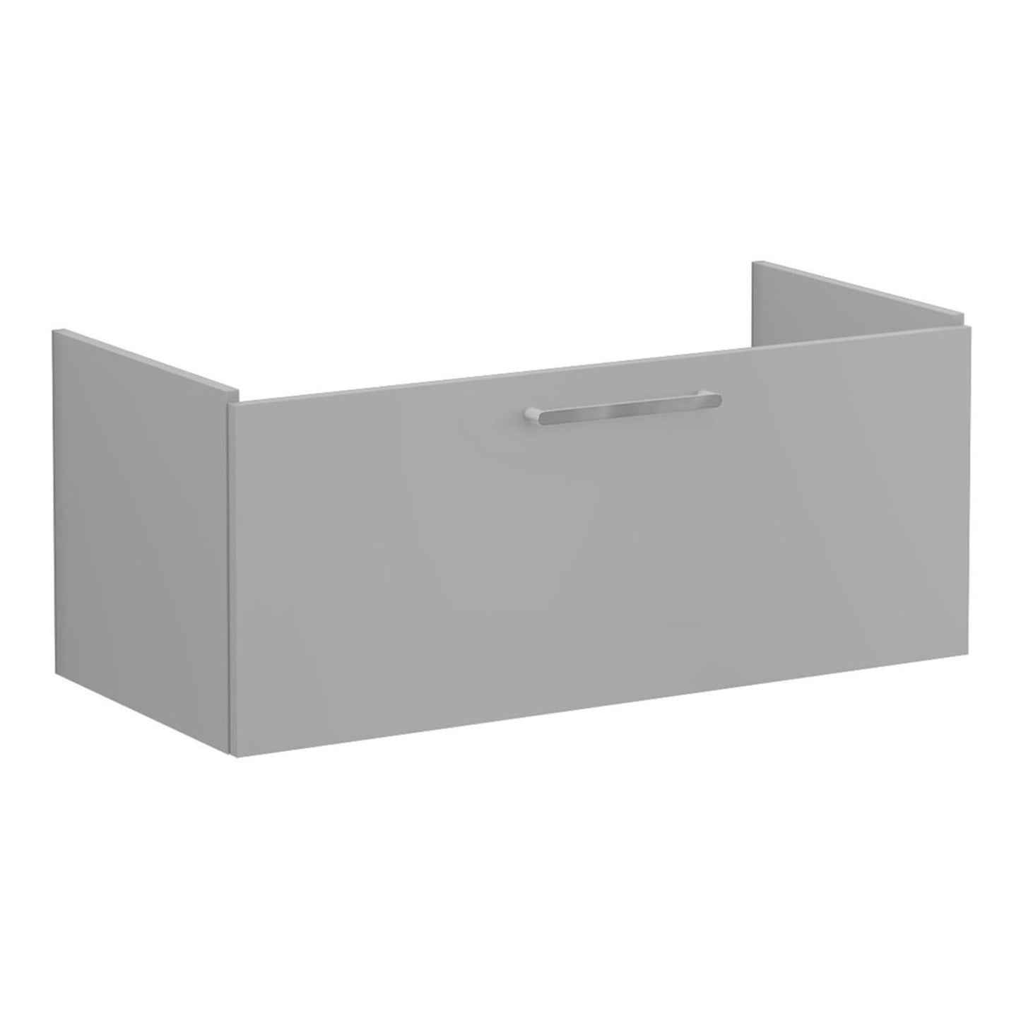 VitrA Root Flat 100cm 1 Drawer Washbasin Unit - Matt Rock Grey