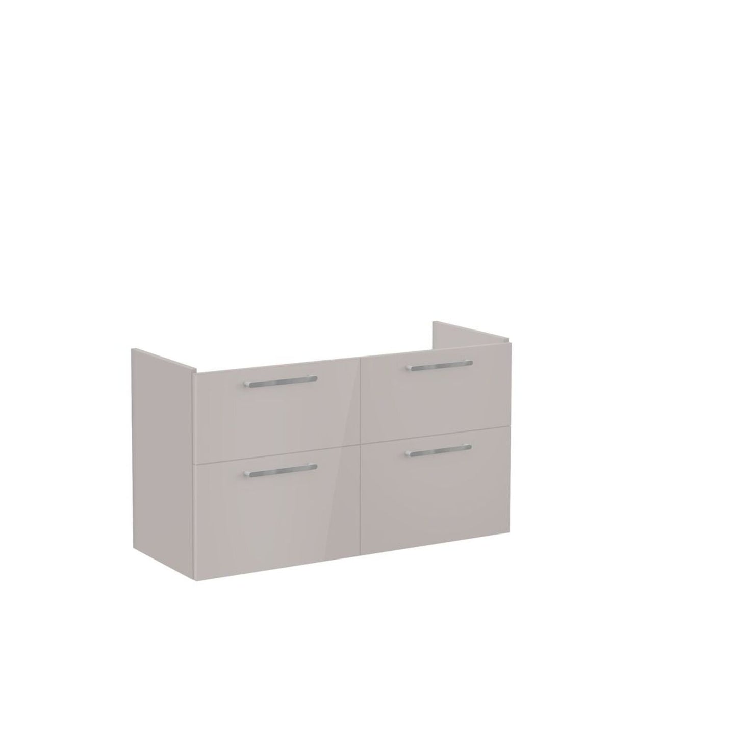 VitrA Root Flat 120cm 4 Drawer Washbasin Unit - Bright Sahara Beige