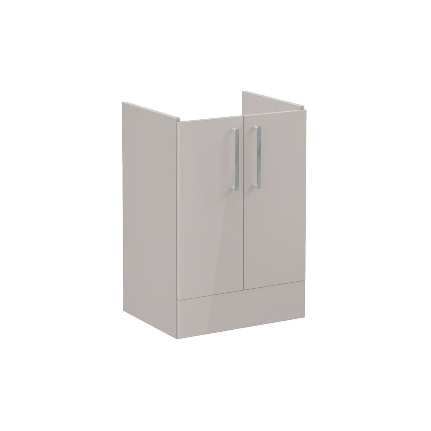 VitrA Root Flat 60cm 2 Door Floor Standing Washbasin Unit - Bright Sahara Beige