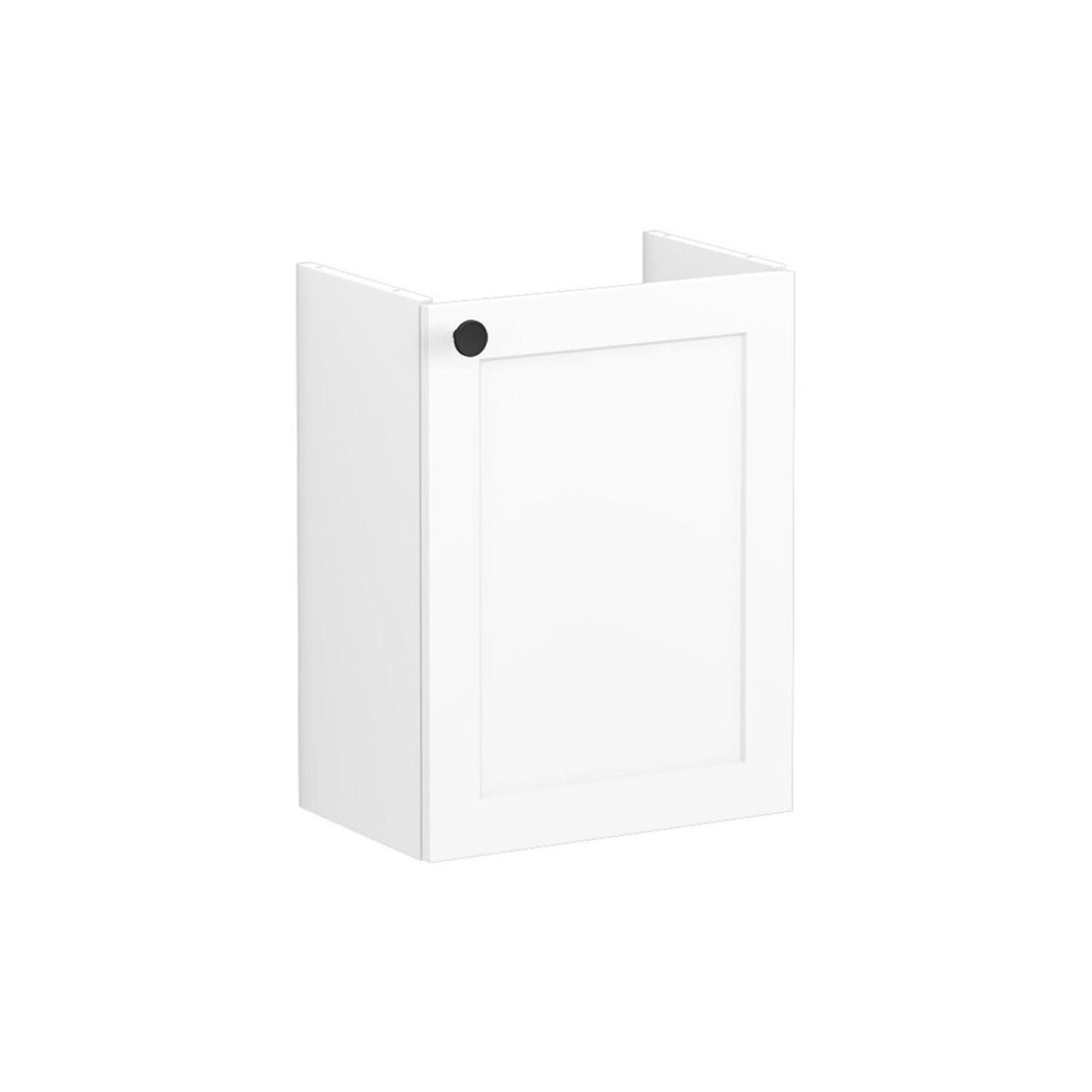 VitrA Root Classic 40cm 1 Door Wall Hung Slim Washbasin Unit (RH Hinge) - Matt White