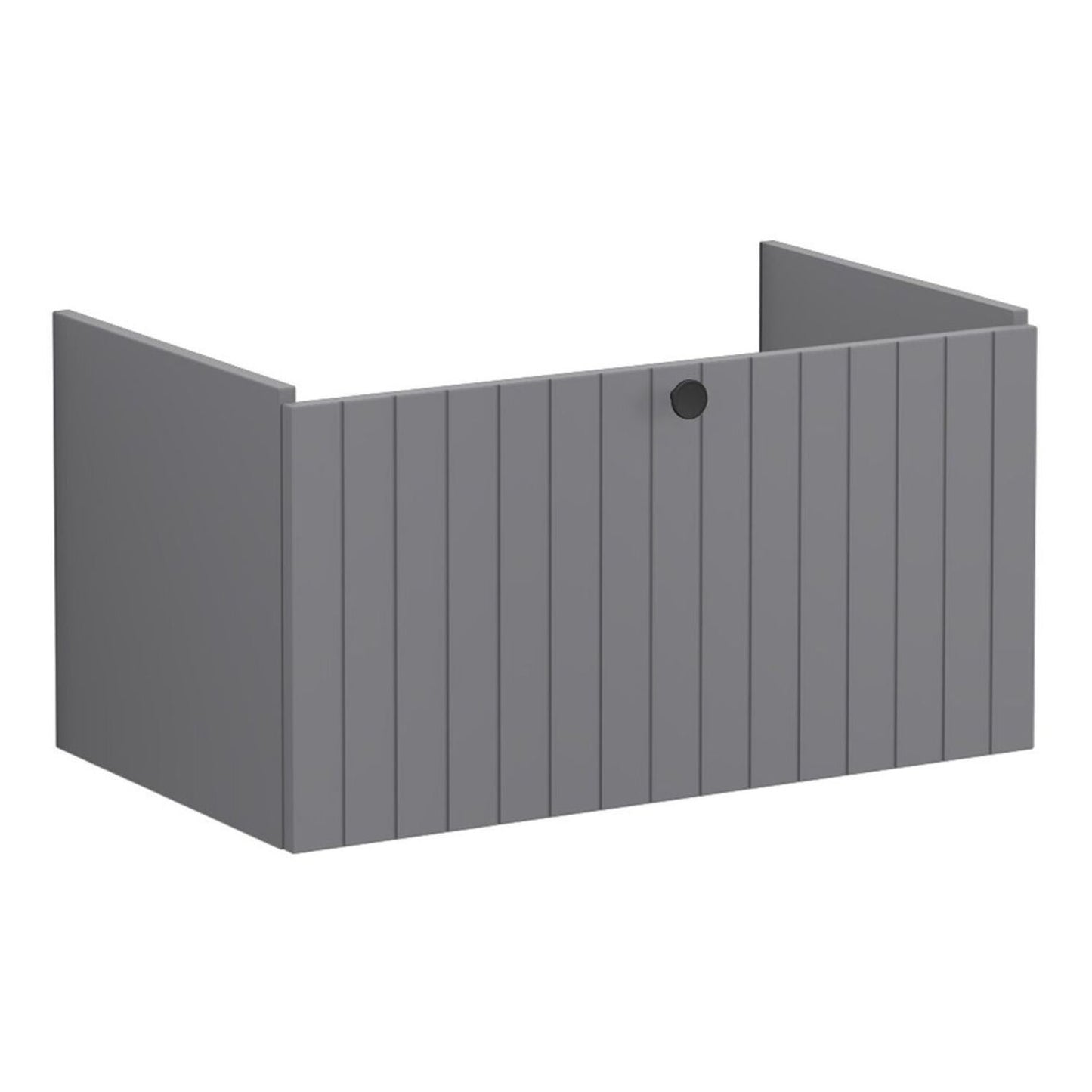 VitrA Root Groove 80cm 1 Drawer Washbasin Unit - Matt Grey