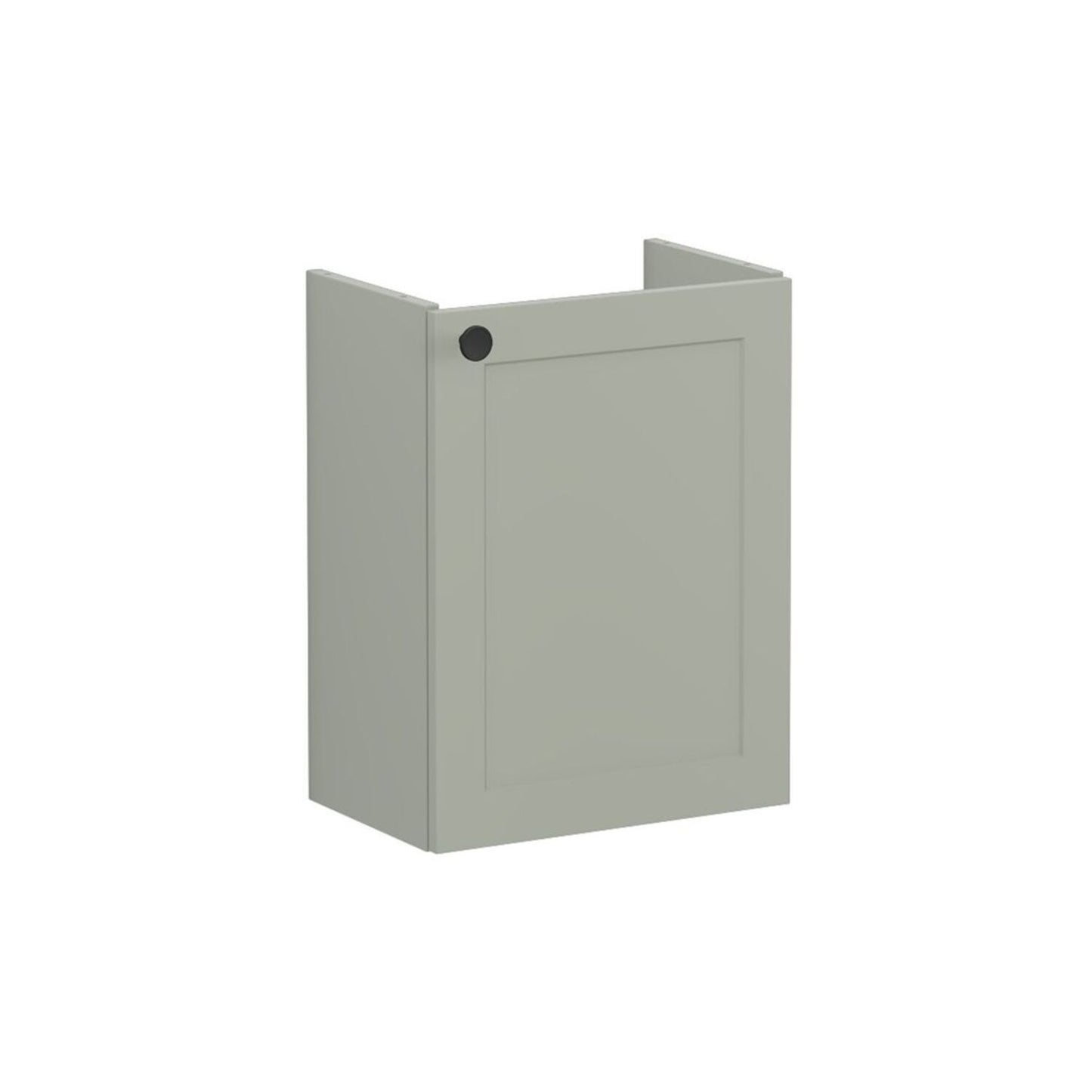 VitrA Root Classic 40cm 1 Door Wall Hung Slim Washbasin Unit (RH Hinge) - Matt Retro Green