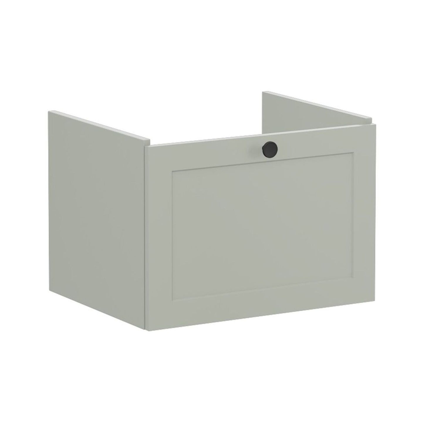 VitrA Root Classic 60cm 1 Drawer Washbasin Unit - Matt Retro Green