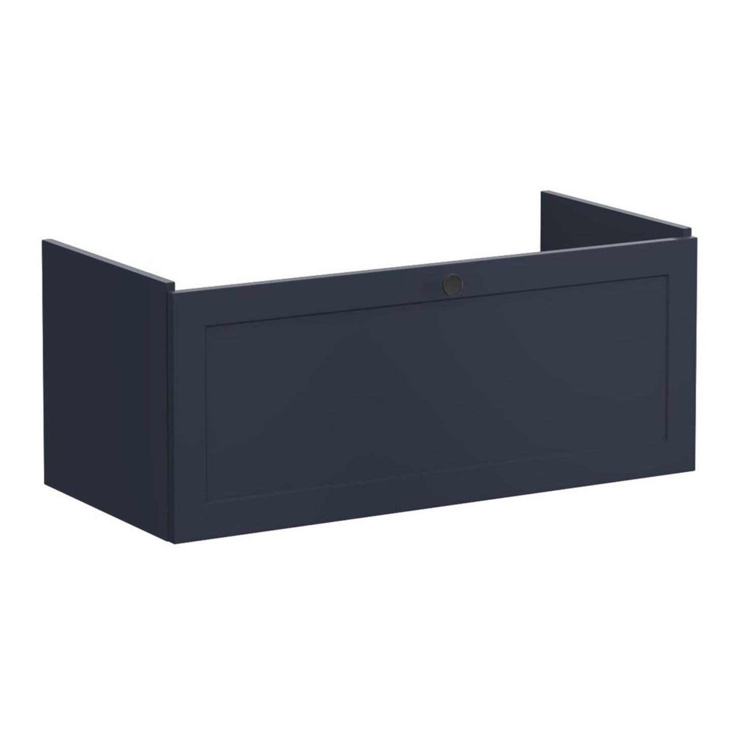 VitrA Root Classic 100cm 1 Drawer Slim Washbasin Unit - Matt Dark Blue