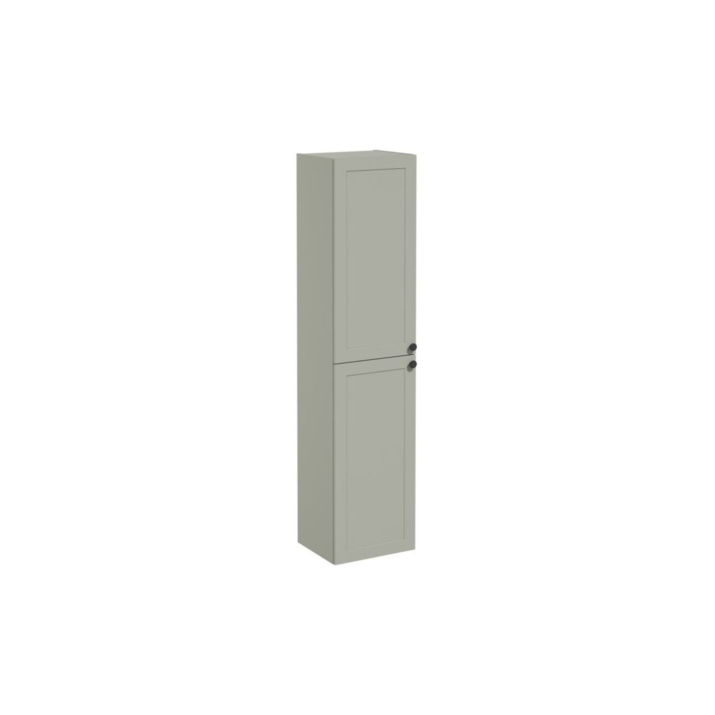 VitrA Root Classic 40cm 2 Door Tall Unit (LH Hinge) - Matt Retro Green