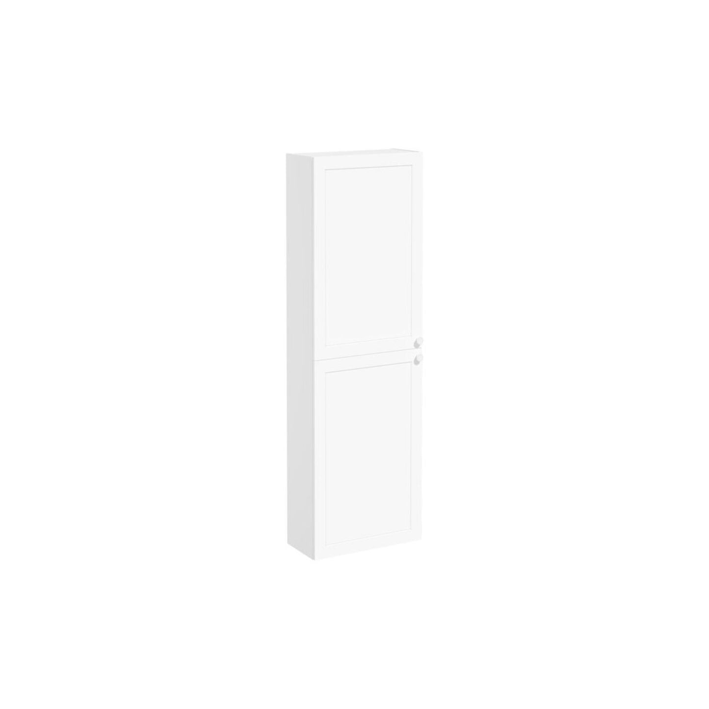 VitrA Root Classic 55cm 2 Door Slim Tall Unit (LH Hinge) - Matt White