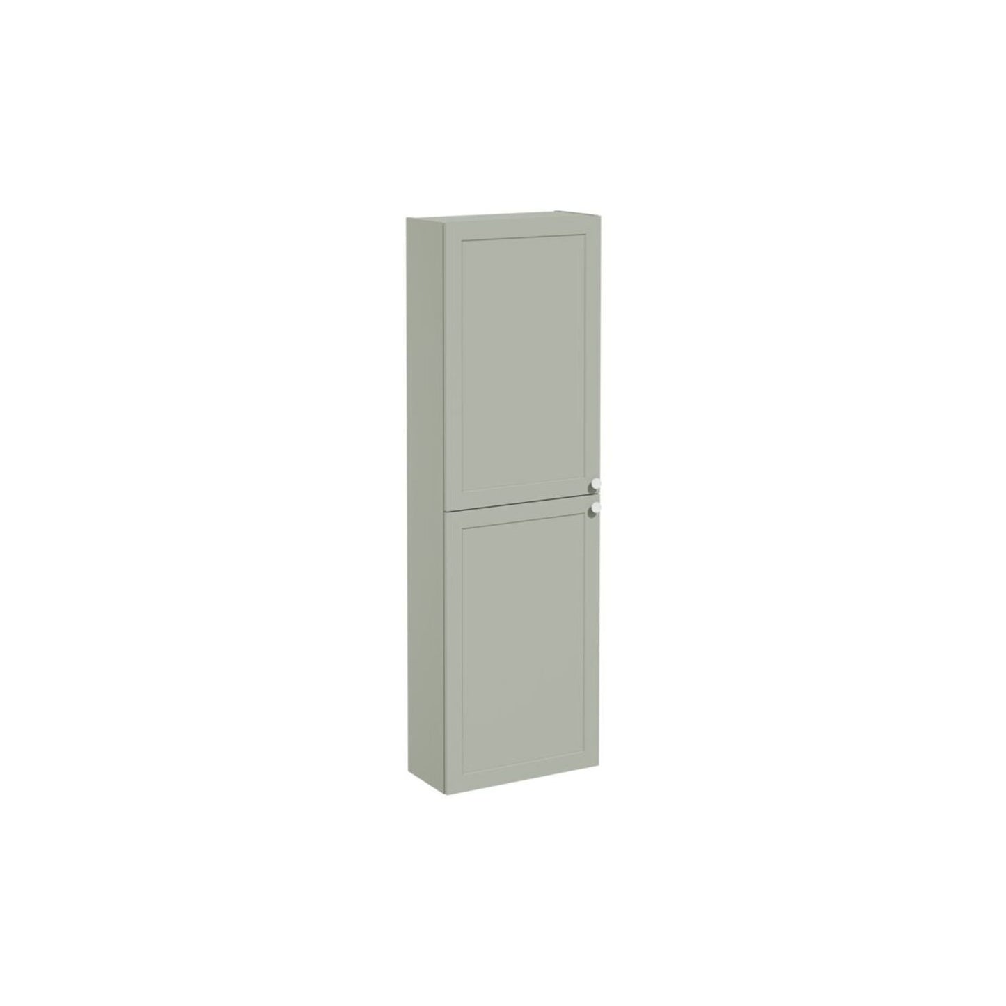 VitrA Root Classic 55cm 2 Door Slim Tall Unit (LH Hinge) - Matt Retro Green