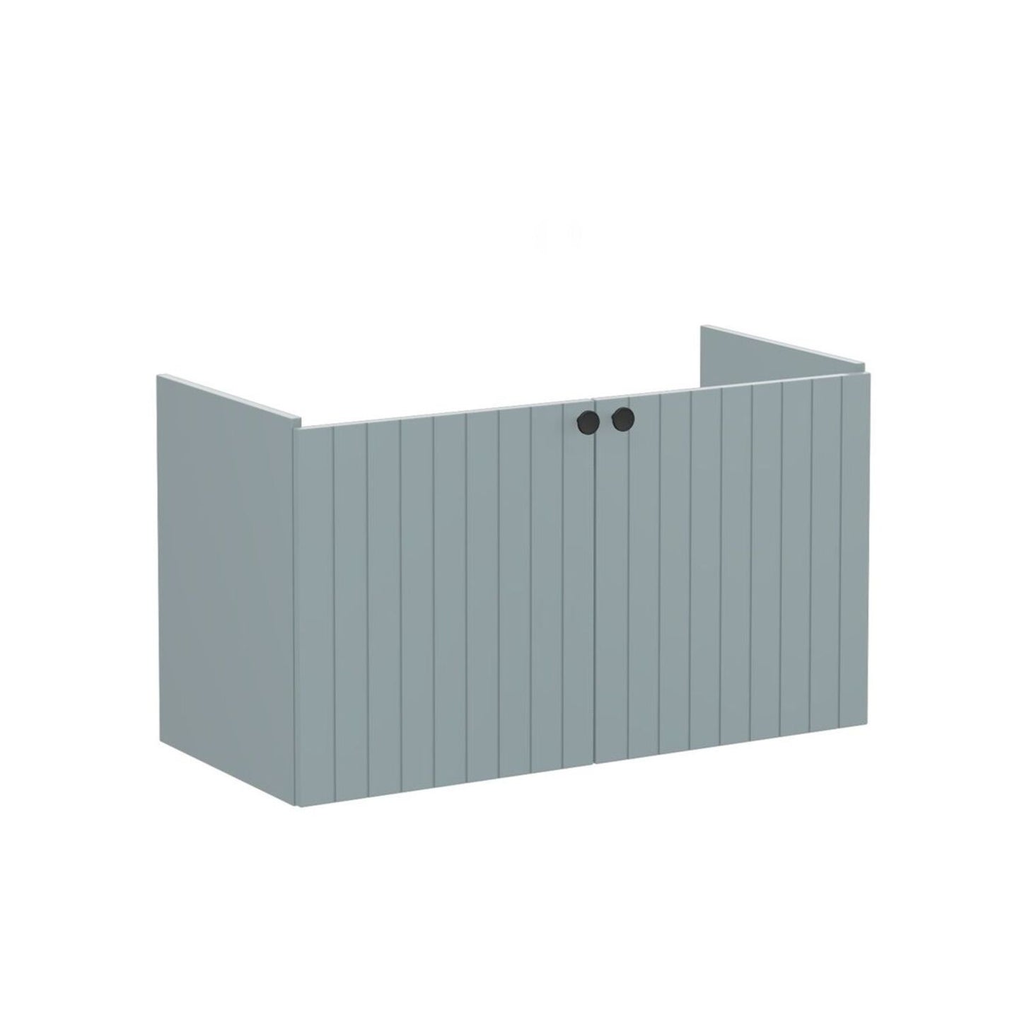VitrA Root Groove 100cm 2 Door Washbasin Unit - Matt Fjord Green