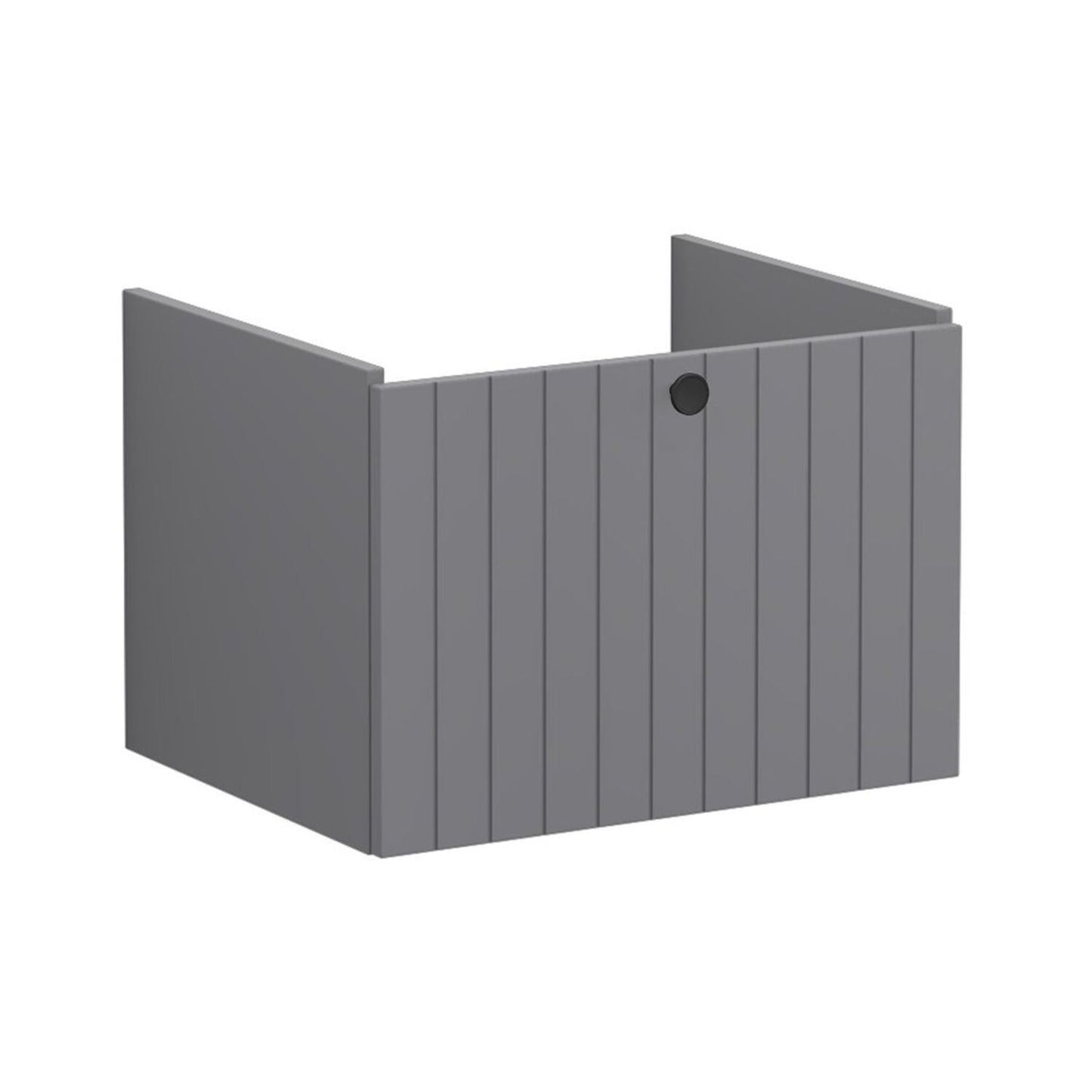 VitrA Root Groove 60cm 1 Drawer Washbasin Unit - Matt Grey