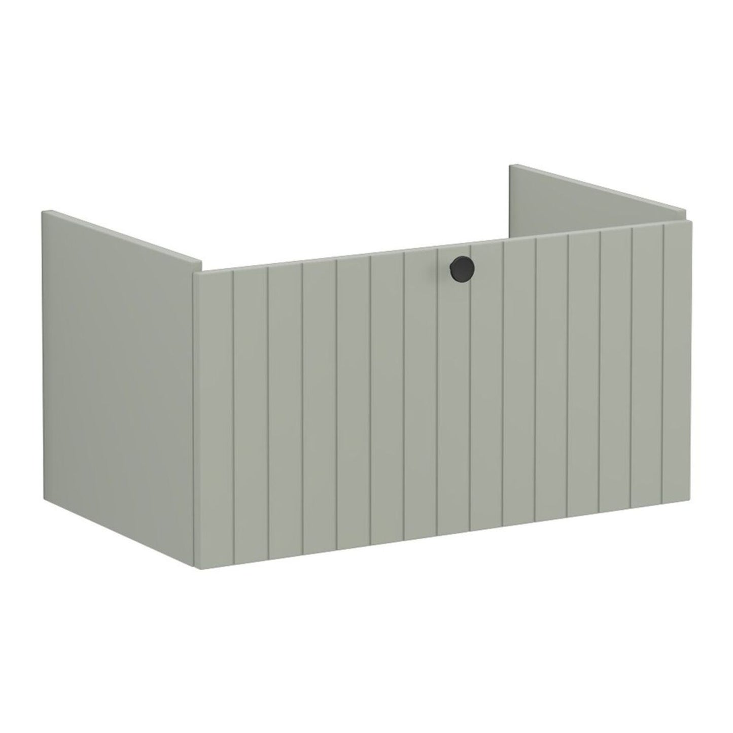 VitrA Root Groove 80cm 1 Drawer Washbasin Unit - Matt Retro Green