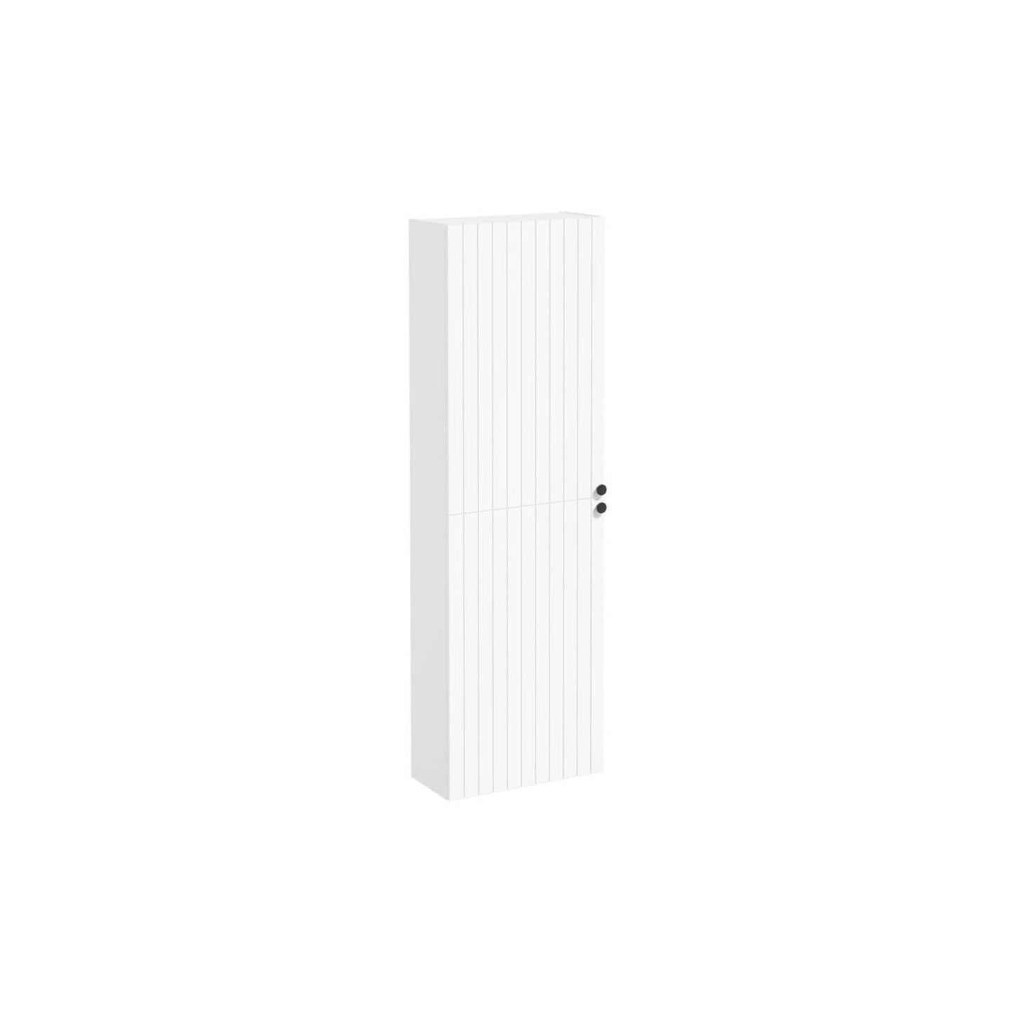 VitrA Root Groove 55cm 2 Door Slim Tall Unit (LH Hinge) - Matt White