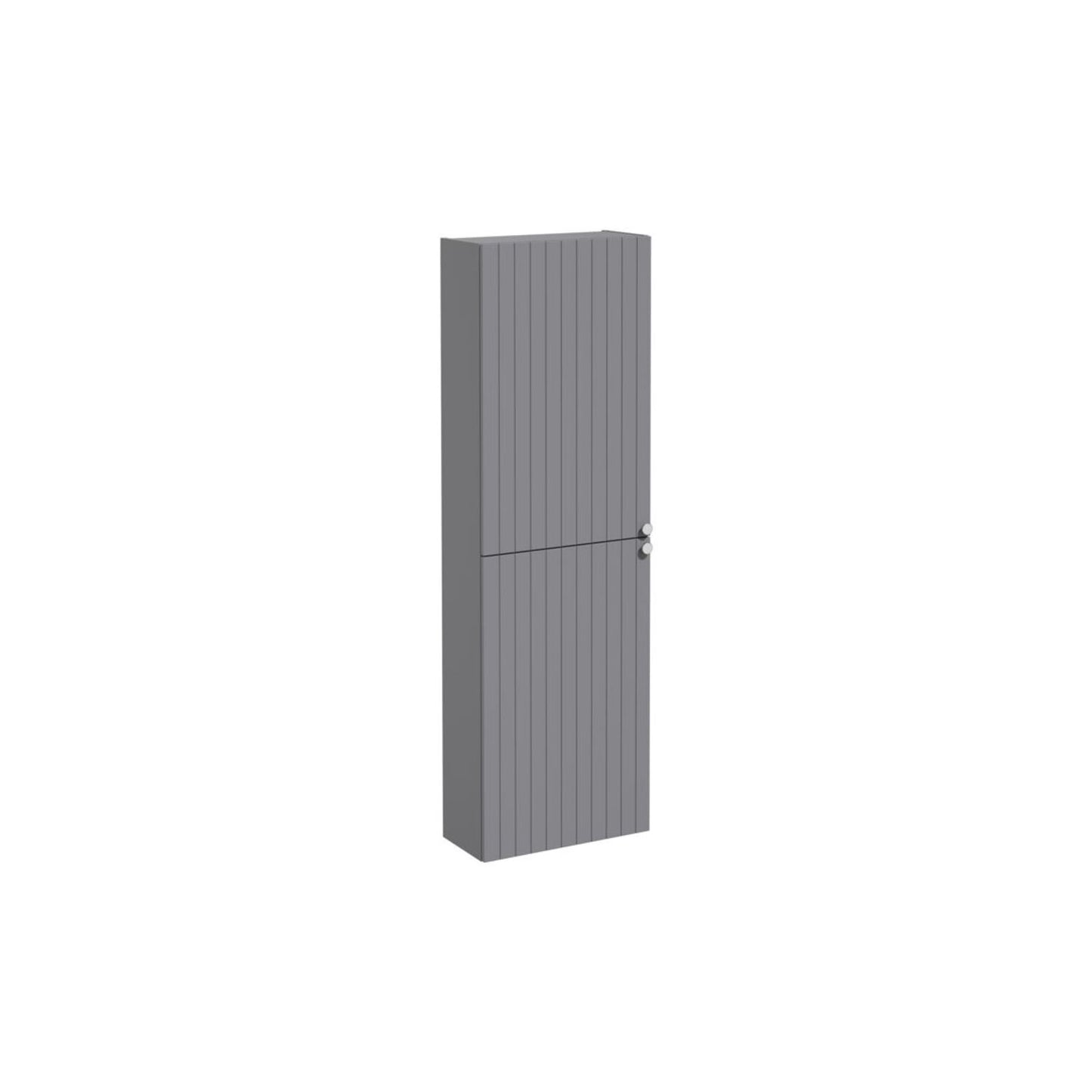 VitrA Root Groove 55cm 2 Door Slim Tall Unit (LH Hinge) - Matt Grey