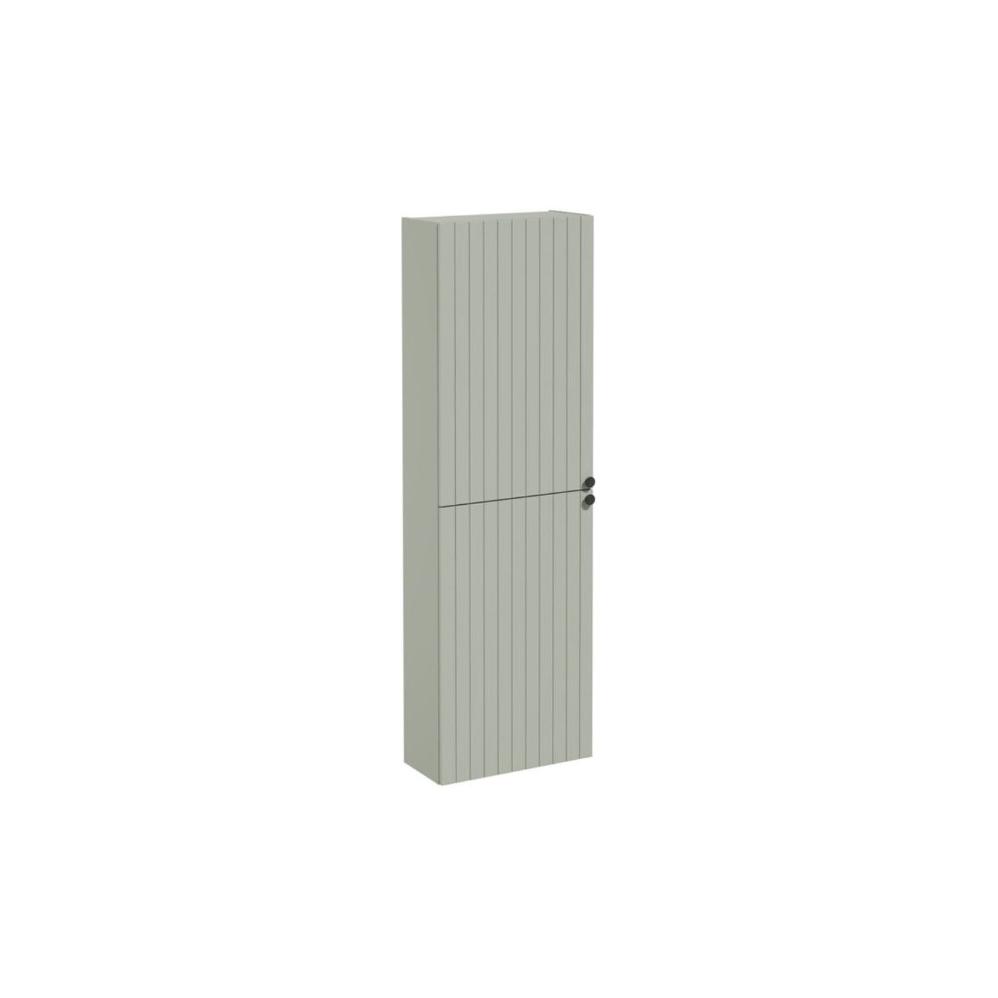 VitrA Root Groove 55cm 2 Door Slim Tall Unit (LH Hinge) - Matt Retro Green