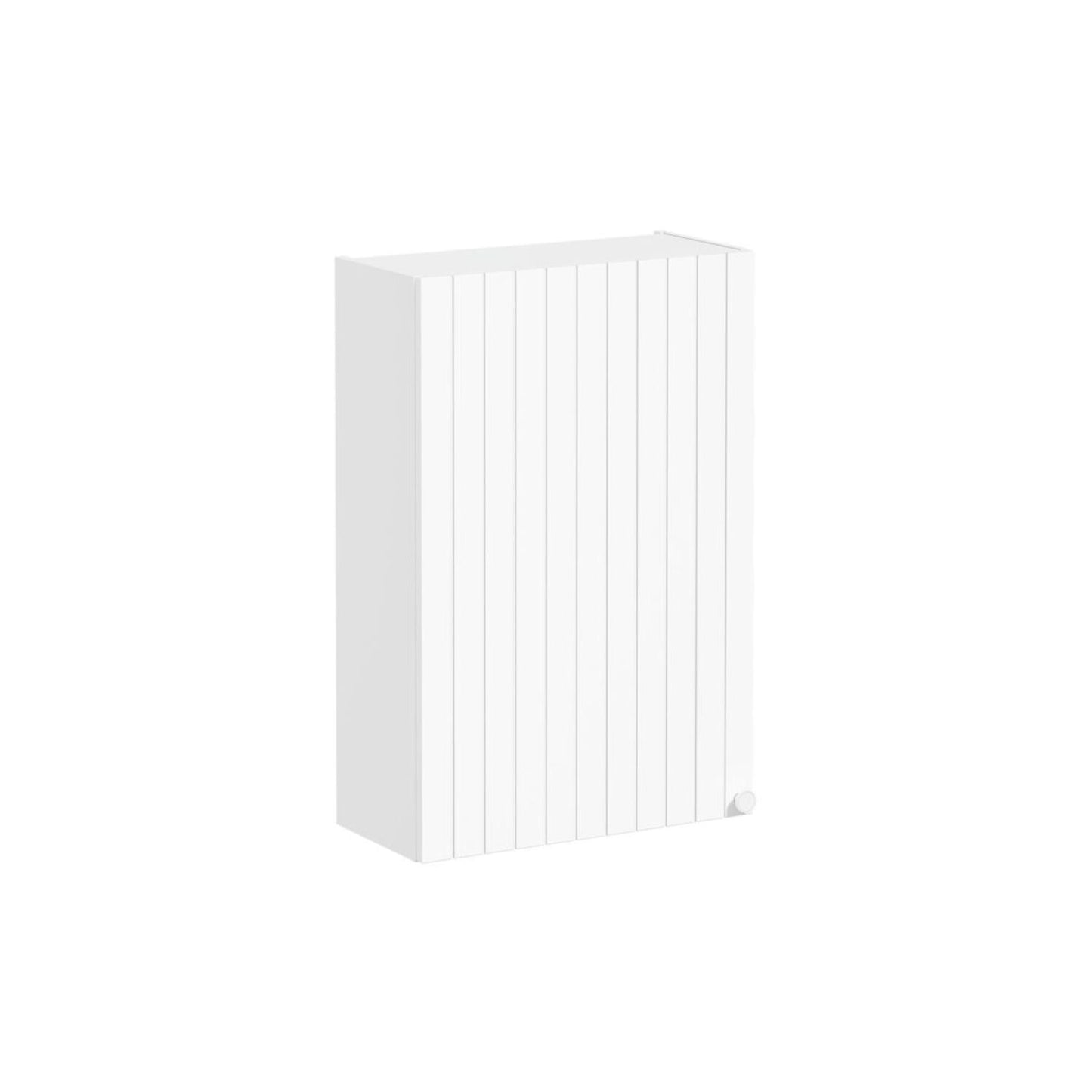 VitrA Root Groove 60cm 1 Door Upper/Wall Unit (LH Hinge) - Matt White