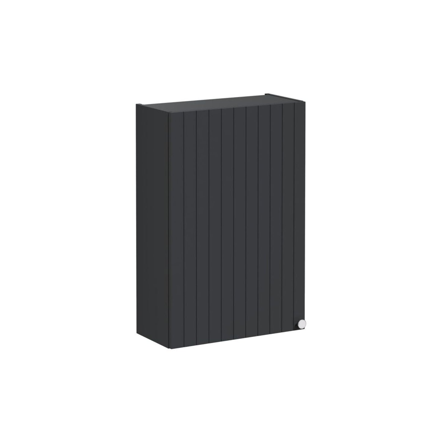 VitrA Root Groove 60cm 1 Door Upper/Wall Unit (LH Hinge) - Matt Graphite