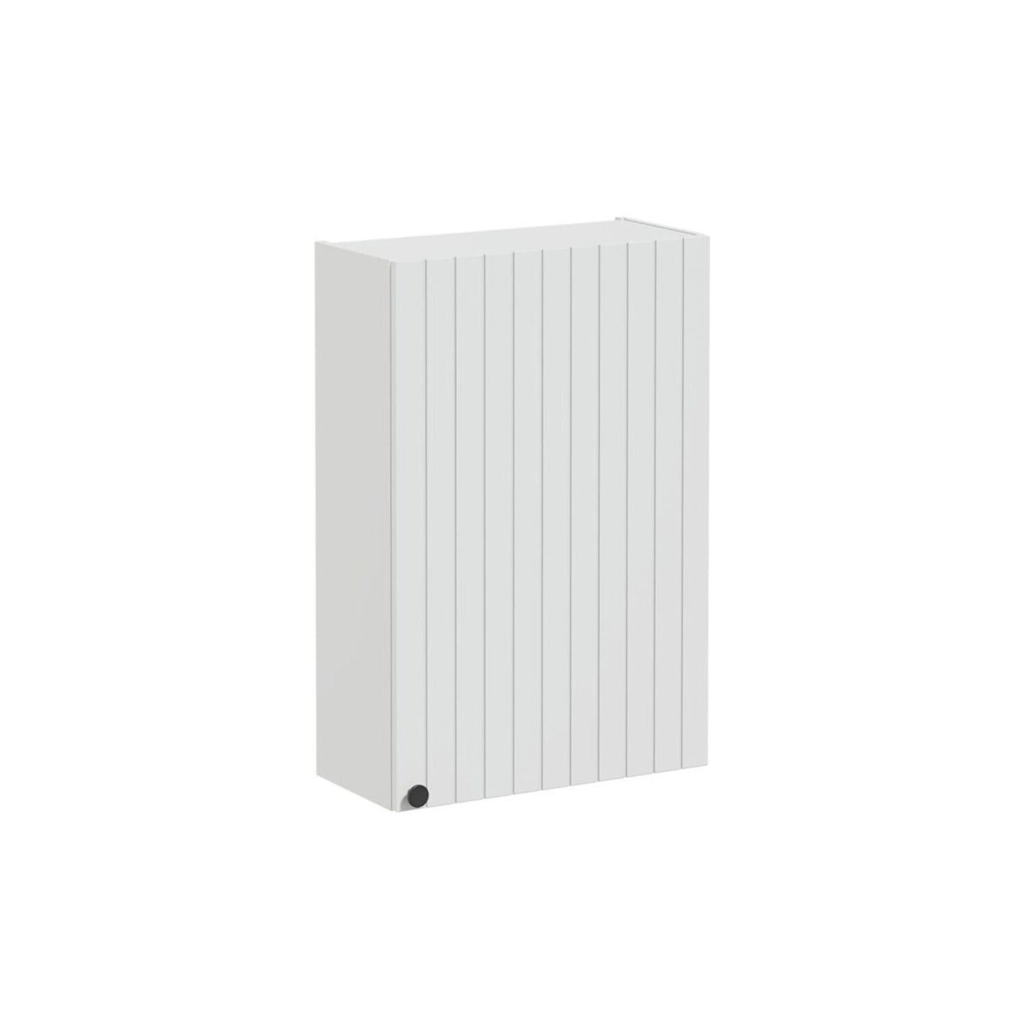 VitrA Root Groove 60cm 1 Door Upper/Wall Unit (RH Hinge) - Matt Light Grey