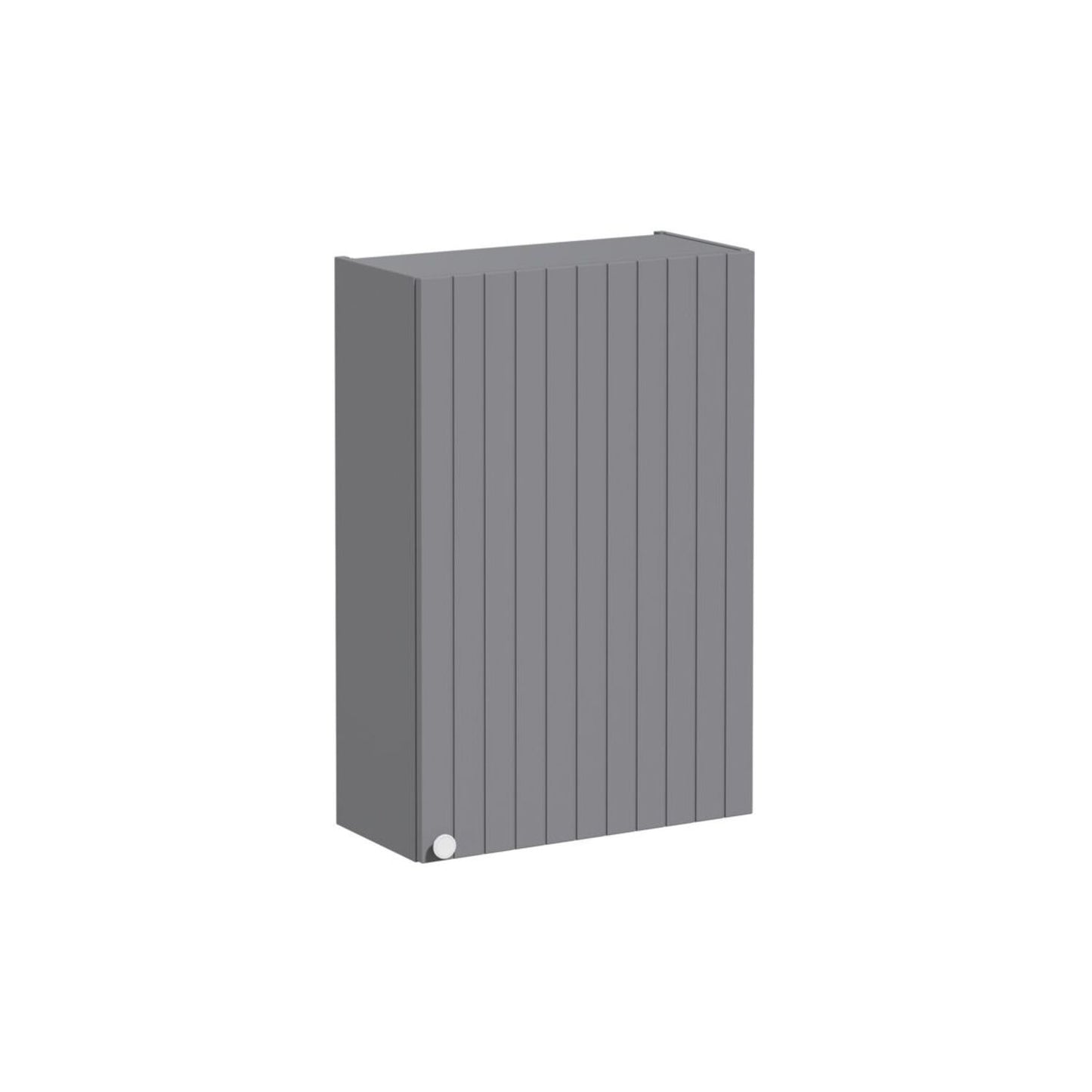 VitrA Root Groove 60cm 1 Door Upper/Wall Unit (RH Hinge) - Matt Grey