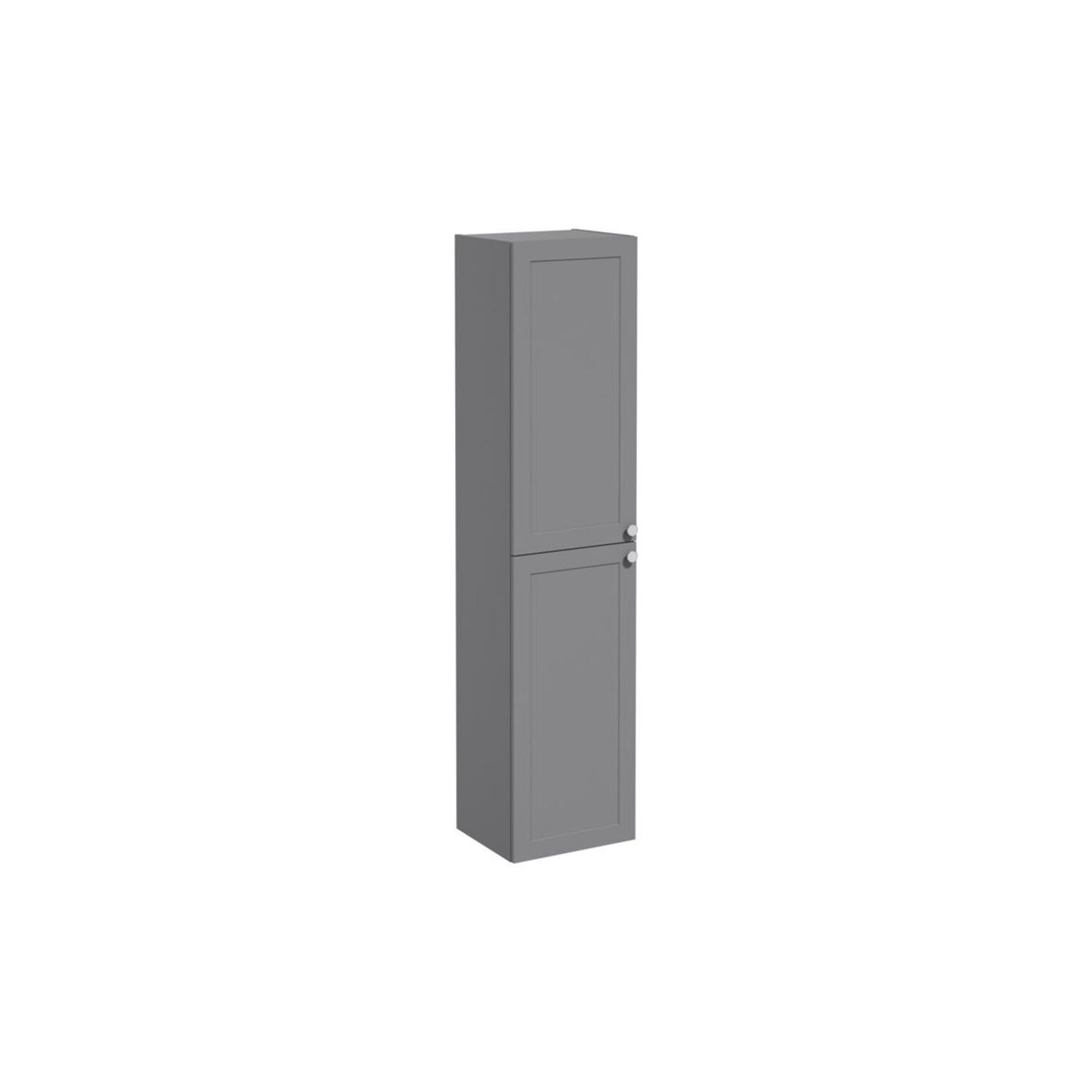 VitrA Root Classic 40cm 2 Door Tall Unit (LH Hinge) - Matt Grey