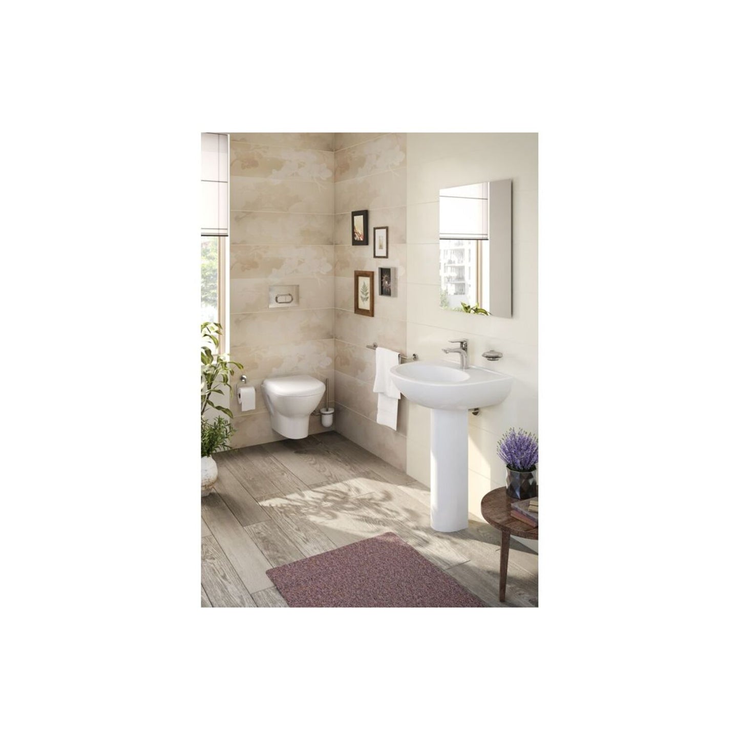 VitrA Zentrum Full Pedestal Only 190X180mm - White
