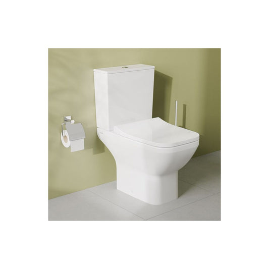 VitrA Integra Square Rimless Open Back Close Coupled Pan Only - White