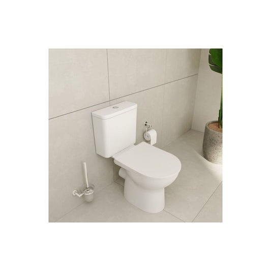 VitrA S20 Round SmoothFlush Close Coupled Open Back Pan Only - White