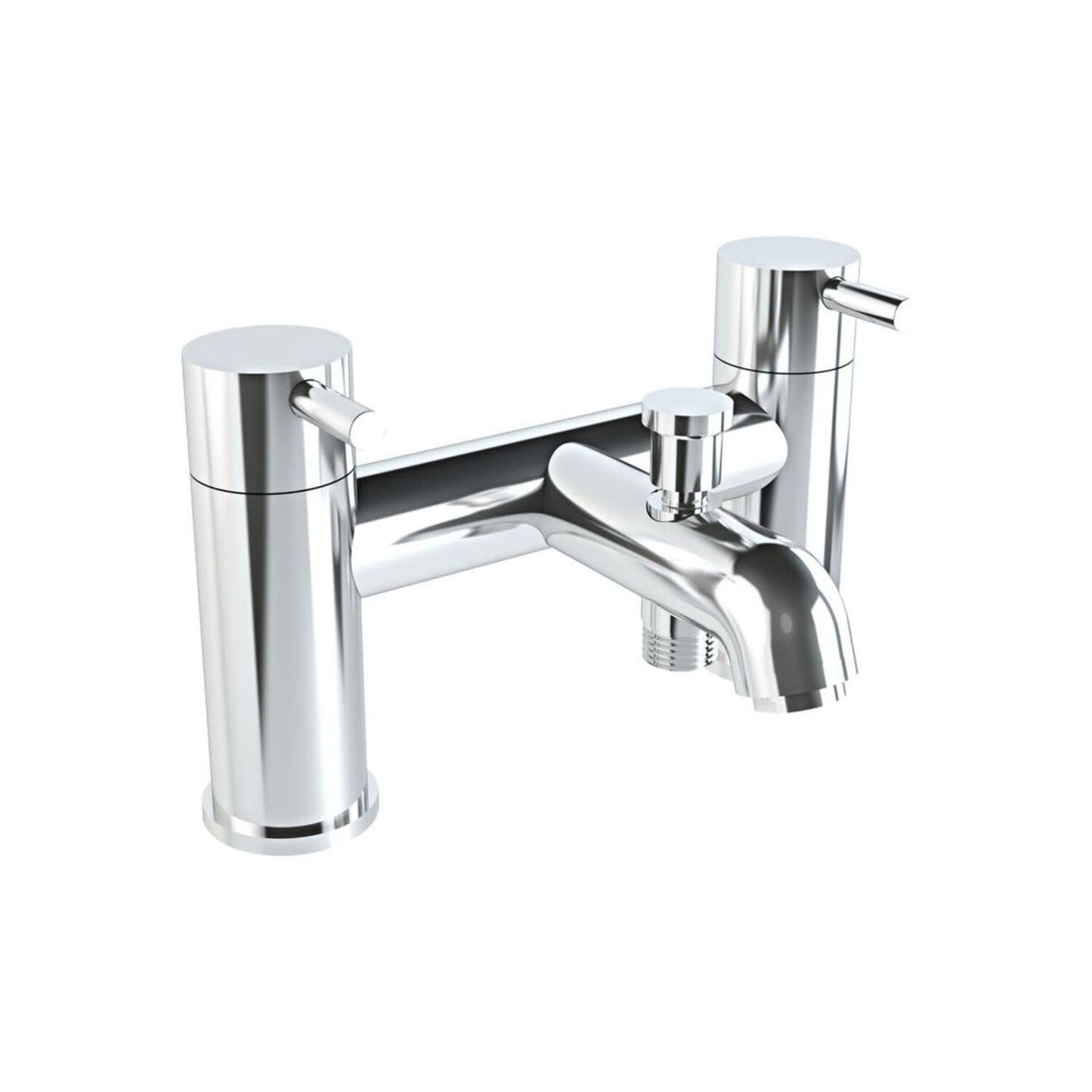 VitrA Minimax S 2-Hole Bath/Shower Mixer - Chrome