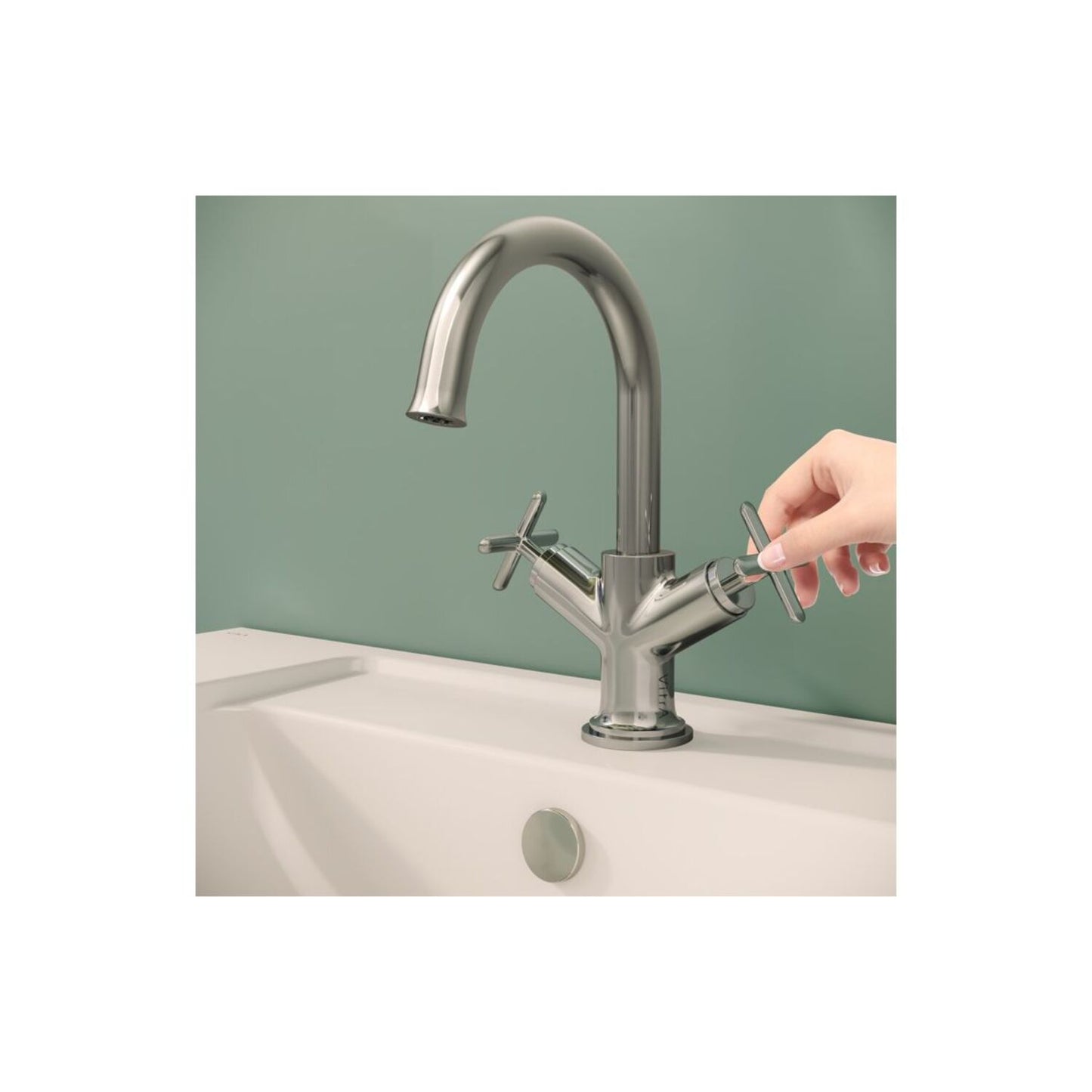 Vitra Origin Classic Basin Mixer (Cross Handles)